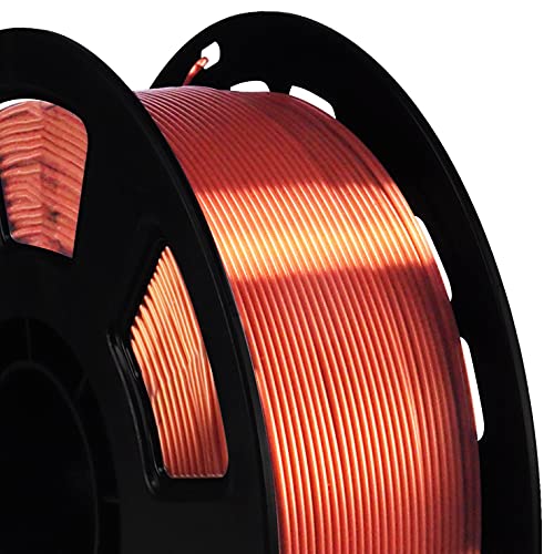 BBLIFE Silk PLA Filament, Metallic Copper 1.75mm PLA 3D Printer Filament - color: Copper