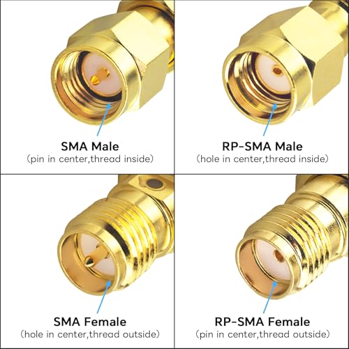 Upgraded B-MR200 RP-SMA Coaxial Cable 3.28ft RP-SMA Male to RP-SMA Female Coax Extension Cable Ultra Low Loss for WiFi Antennas, Wireless routers, Better Than RG58 - color: 3.28ft