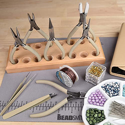 The Beadsmith Fashion Color Pliers, Jewelry Making Supply Set of 8 - color: Desert Beige