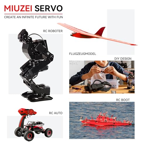 Miuzei 20KG Servo Motor High Torque Metal Gear Digital for 1/10 RC Car 1Pcs
