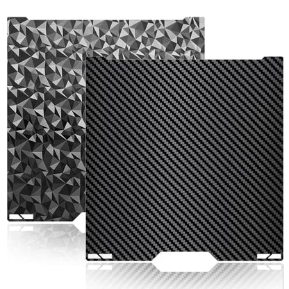 PEO PET For Bambu Lab H2C A2L Build Plate 335x325mm Double Sided Printing H2C Build Plate Carbon Fiber+Diamond Smooth Build Plate Easy Bend Removal TPU/PETG/PLA Filaments For Bambu Lab A2L Accessories - color: PEO+PET