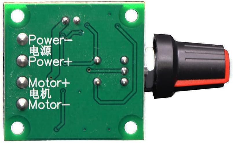 RUIAN PWM DC Motor Speed Controller 1.8-12V 2A 30W Driver 1803BK 5-Pack Kit