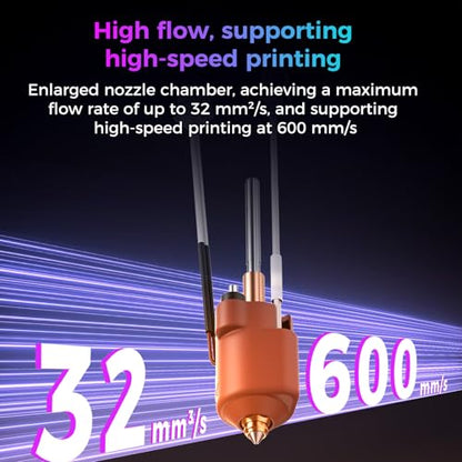 Creality Official K2 SE Ceramic Heating Block Hotend Kit, with Unicorn Quick Swap Nozzle, 300°C High Temperature Resistant and 600mm/s High-Speed Printing Hotend for 3D Printer Creality K2 SE Combo - style: K2 SE