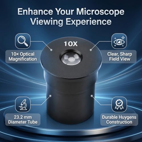 Microscope Eyepiece 10X 23.2mm Ocular Lens Replacement