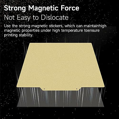 HzdaDeve PEI Sheet 230X230mm Flexible Spring Steel Build Plate Double Sided Textured Bed for Anycubic Kobra 2/Kobra 2 Neo/Kobra 2 Pro/Kobra Neo/Kobra/Kobra/Artillery Genius 3D Printer (Gold) - color: Gold, size: Kobra 2