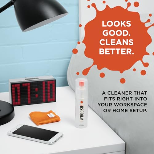 WHOOSH! Screen Shine Go XL – Screen Cleaner Spray & Wipe Kit, 3.4 fl oz - size: 3.4 fl oz (Pack of 1)
