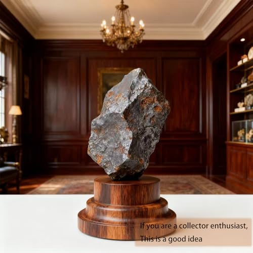 Rocks and mineralsNatural Iron nickelMeteoriteSpace Rock Fragment raw meteoritelodestoneDesktop Ornament for Meteorite Appreciation and Collection (Small)