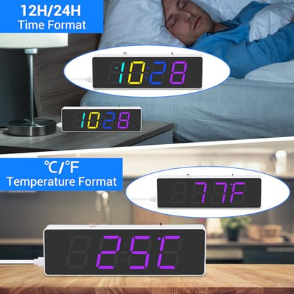 MiOYOOW RGB Digital Clock Soldering Kit, STEM Electronics Project for Teens - color: Colorful 4 Digit Clock Kit