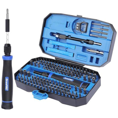 GRENPRO 152-in-1 Precision Screwdriver Set, Magnetic Computer Screwdriver Kit with Case,Perfect for Laptop, MacBook, Mobile, PS5, Xbox, PC, Glasses, Watches, Jewelry - color: Green Black