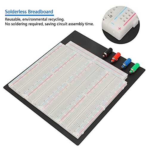 3220 Point Breadboard, Breadboard, 3220 TiePoints Solderless Breadboard Circuit Testing Board Reusable, Circboard Prototyping Boards
