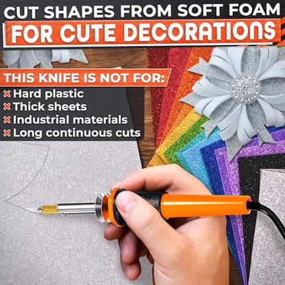 Hot Knife Plastic Cutter Tool Set; 30W Power Draw; 55 in Long Cable