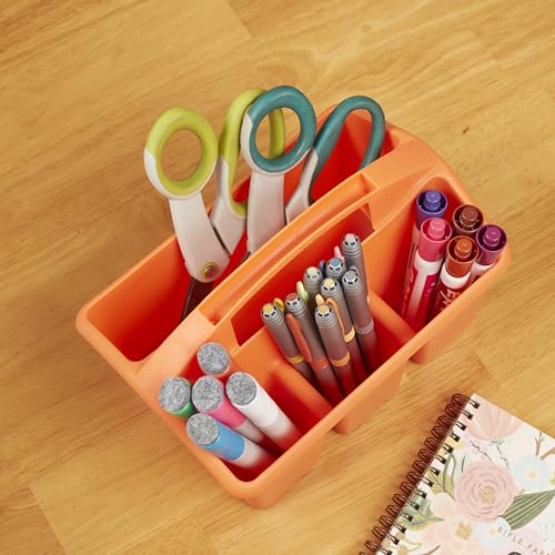 ECR4Kids 4-Compartment Small Storage Caddy Organizer, 6-Pack, Primary