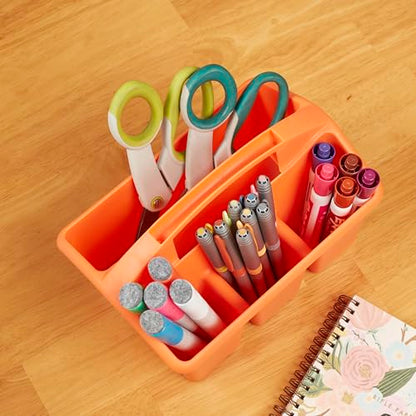 ECR4Kids 4-Compartment Small Storage Caddy Organizer, 6-Pack, Primary