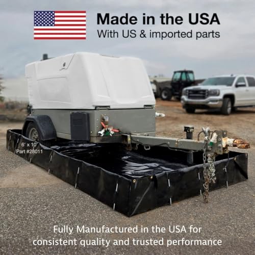 Justrite MightyBerm Fuel Spill Containment Berm, Made in the USA - size: 12' x 16'