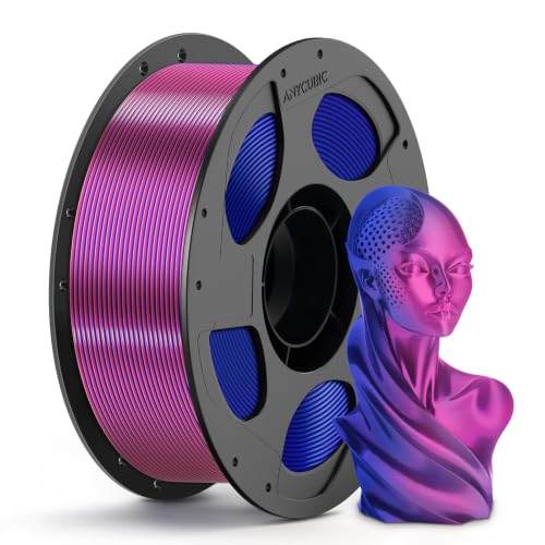 ANYCUBIC Silk Pla Filament Dual Color, 1KG, Red Blue - color: Dual Silk Red Blue