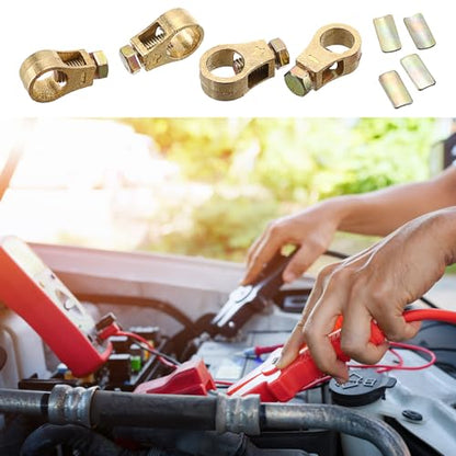 OwnMy Pure Copper Battery Connection Clips Cars Battery Terminal Connectors