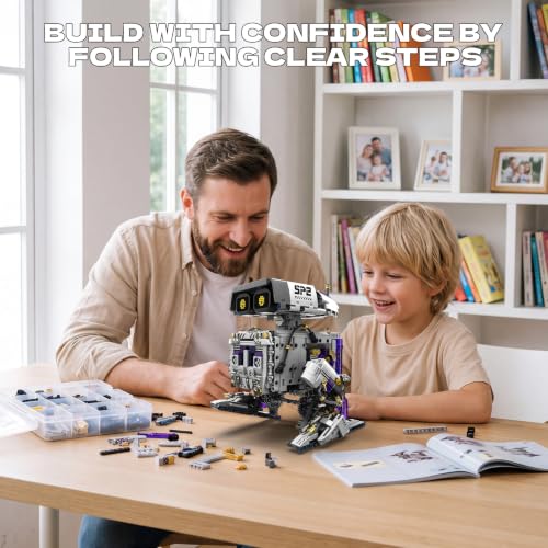 HPROMOT STEM Robot Building Kit for Kids & Teens | Ages 8-16 |1140 PCS | APP & Remote Control | Advanced Coding &Engineering | Rechargeable | STEM Gift for Boys Girls Ages 8-16 - color: T1119