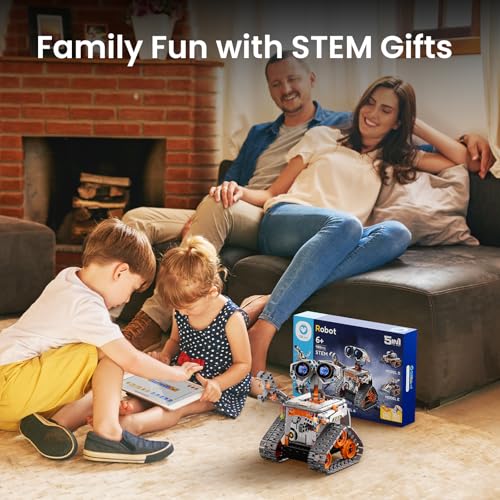 Sillbird Robot Building Kit with Remote Control STEM Gifts for Boys 8-13 - color: 3-orange