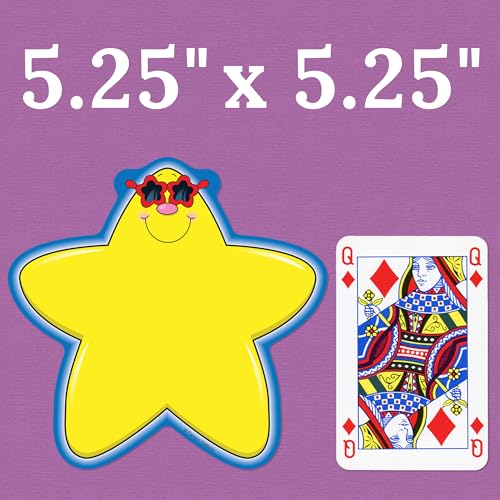 Carson Dellosa – Star Colorful Cut-Outs, Classroom Décor, 36 Pieces - style: Stars - Single Sunglasses