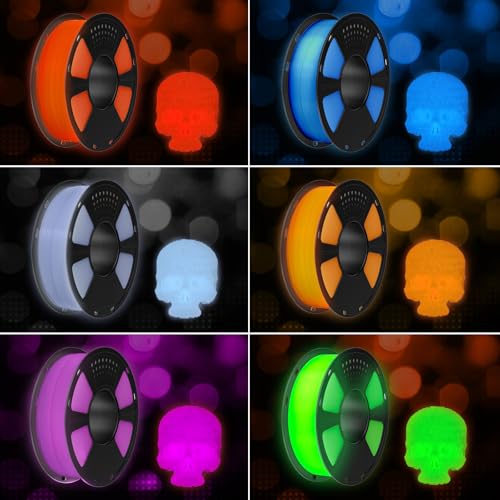 Geeetech Glow in The Dark PLA Filament 1.75mm Glow Green 1KG for Bambu AMS - color: 1kg Glow Green