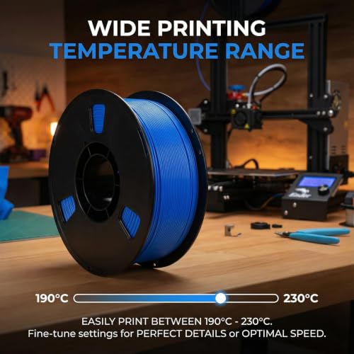 Matte PLA + 3D Printer Filament,PLA + Filament 1.75mm, Neatly Wound 3D Printing Filament 1.75mm, Dimensional Accuracy +/- 0.02 mm, Fit Most FDM 3D Printers, 1kg Spool (2.2lbs) (Sky Blue) - color: Sky Blue