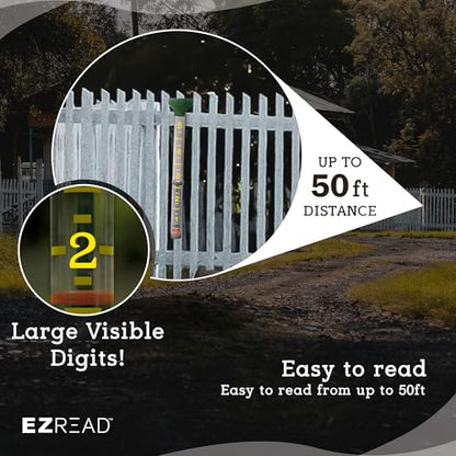 Headwind EZRead 26” Giant Professional Outdoor rain Gauge, USA Made Heavy Duty All Weather Freeze Proof mountable with Float, Hunter Green (820-0019) - color: Hunter Green, size: 26-Inch