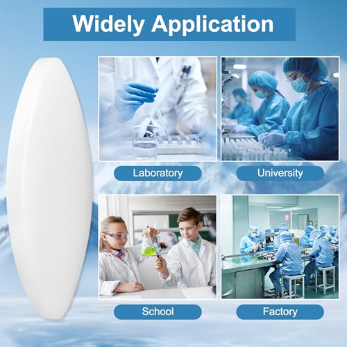 8Pcs PTFE Coated Magnetic Stir Bars, Olive Shape, Magnetic Stir Rod 45mm/1.77inch - size: 45mm/1.77 inch