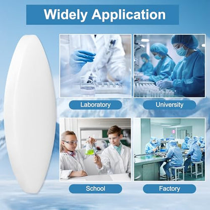 8Pcs PTFE Coated Magnetic Stir Bars, Olive Shape, Magnetic Stir Rod 45mm/1.77inch - size: 45mm/1.77 inch