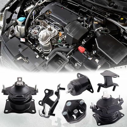 Engine Motor and Transmission Mount Kit Set of 6 - size: 2003-2008 Accord 3.0L