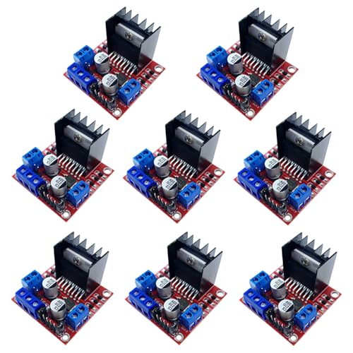 8 Pack L298N Motor Drive Controller Board Module Stepper Motor Control DC Dual H-Bridge and Drives Module for Arduino Smart Car Power Compatible with Arduino UNO MEGA R3 Mega2560 (8) - color: 8PCS