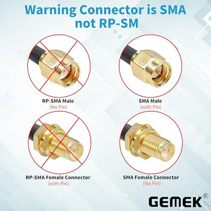 25ft SMA Cable, SMA Male to SMA Female Bulkhead RG316 SMA Extension Coaxial for 4G LTE Router Cellular SDR USB Dongle Receiver - size: 25 ft