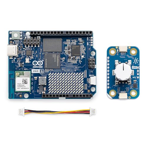 Arduino UNO Q 4GB + Modulino Knob — Plug‑and‑Play Rotary Encoder Input Bundle for AI, IoT, Robotics & Prototyping | Linux + Arduino | No‑Solder Modular Expansion