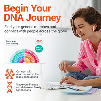 FamilyTreeDNA Family Finder Ancestry & DNA Test, Swab Collection Kit