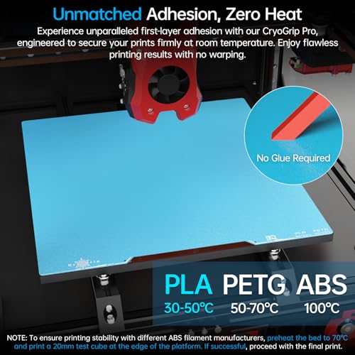 BIQU CryoGrip Pro Frostbite Cold Build Plate for Voron 350 3D Printer - color: Frostbite, size: Voron 350