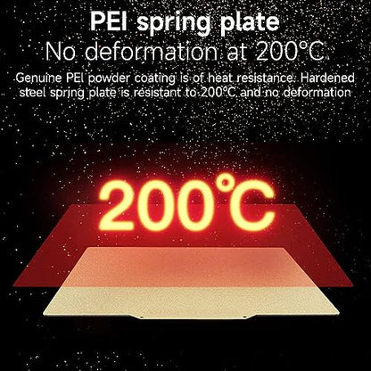 HzdaDeve PEI Sheet 230X230mm Flexible Spring Steel Build Plate Double Sided Textured Bed for Anycubic Kobra 2/Kobra 2 Neo/Kobra 2 Pro/Kobra Neo/Kobra/Kobra/Artillery Genius 3D Printer (Gold) - color: Gold, size: Kobra 2