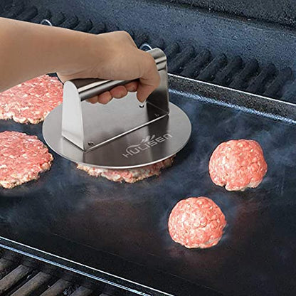 HULISEN Smashed Burger Kit, Stainless Steel Burger Press & Grill Spatula