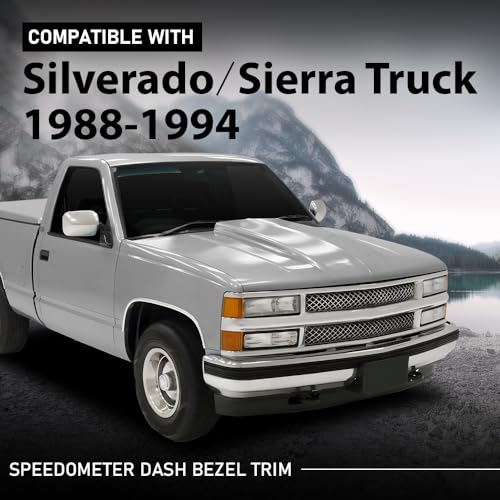 Dash Bezel Panel Surround Trim, Black - color: Black, size: Silverado/Sierra 1988-1994