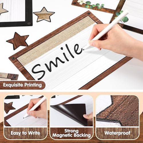 16 Pcs Magnetic Write Wipe Organization Chart, Farmhouse - style: Farmhouse