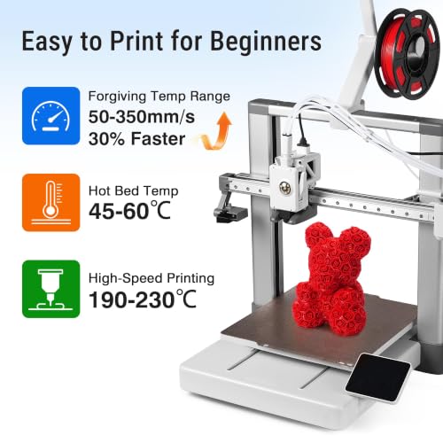 Dynta 10 Colors 250g PLA 3D Printer Filament for Beginners, 1.75mm/±0.02mm