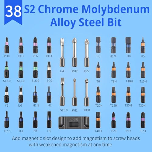 2026 New 42 in 1 Magnetic Screwdriver Set, DIY Ratchet Screwdriver Set with Detachable Handle, Portable Compact Repair Tool Kit for Furniture Laptop Electronicsv Bicycle - size: 2026 New 42 in 1 Screwdriver Set