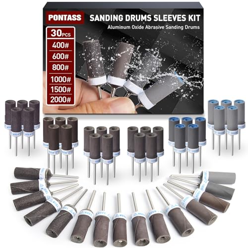 30PCS Sanding Sticks,1/8" Shank Sanding Drum for Dremel Rotary Tool - size: Mixed 2