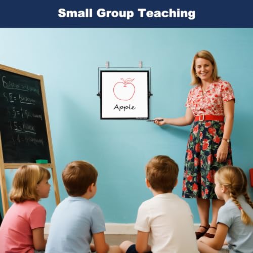 TSJ OFFICE Small White Board - 10 X 10 Inches Black Framed Dry Erase Board - color: Black, size: 10"W x 10"H