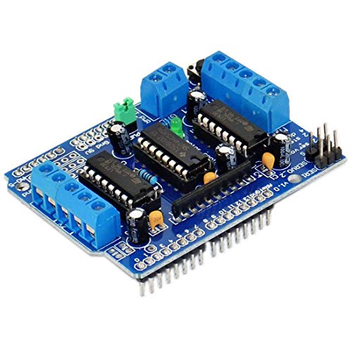 HiLetgo L293D DC Motor Drive Shield Stepper Motor Drive Shield Expansion Board for Arduino Duemilanove Raspberry Pi - size: Small