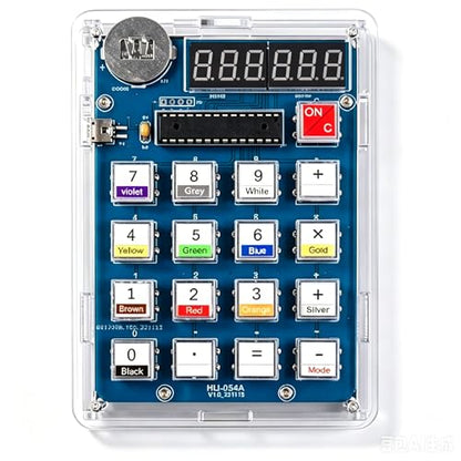 Soldering Practice Kit Electronic Calculator Electronic Kits 6 Digits Desk Calculator Resistor Resistance Reader DIY Kit Soldering Projects for Soldering Practice