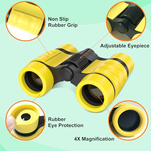 YOPINSAND Kids Explorer Kit & Bug Catcher Kit, Kids Outdoor Exploration Set - color: Yellow