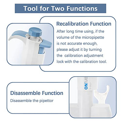 ONiLAB Lab Micropipette, 8-Channel Adjustable Volume Pipettor 0.5-10μL - size: 0.5-10μl, style: 8 channels
