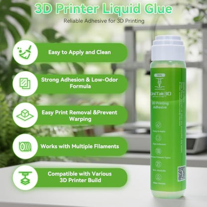3D Printer Adhesive Glue with Spreader for Bambulab/Creality All 3D Printer - color: 1PCS 70ml