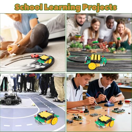 MiOYOOW DIY Remote Control Car Kit, STEM Soldering Practice Kit for School - color: Remote Control Car Kit
