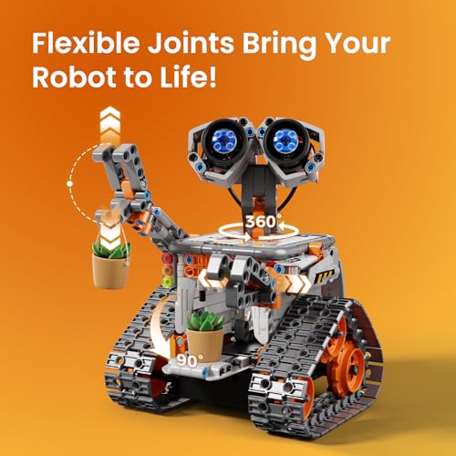 Sillbird Robot Building Kit with Remote Control STEM Gifts for Boys 8-13 - color: 3-orange