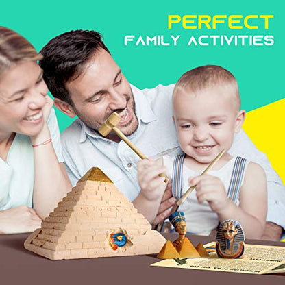 Piano Potato Pyramid Dig Kit, 12 Ancient Egypt Treasures & Mummy, STEM 6+ - style: Ancient Egyptian Pyramids